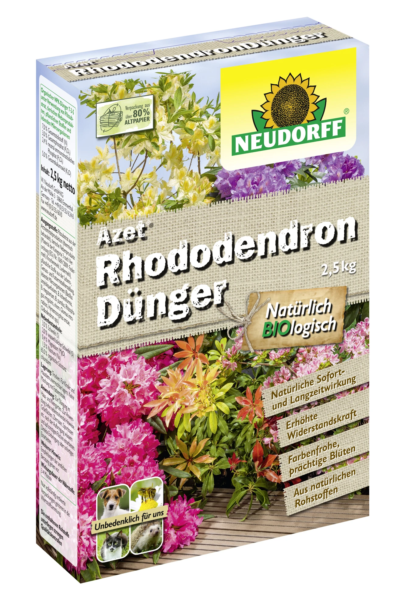 Azet RhododendronDünger (2,5 Kg) | Dünger Von Neudorff 1 Azet RhododendronDünger (2,5 Kg) | Dünger Von Neudorff