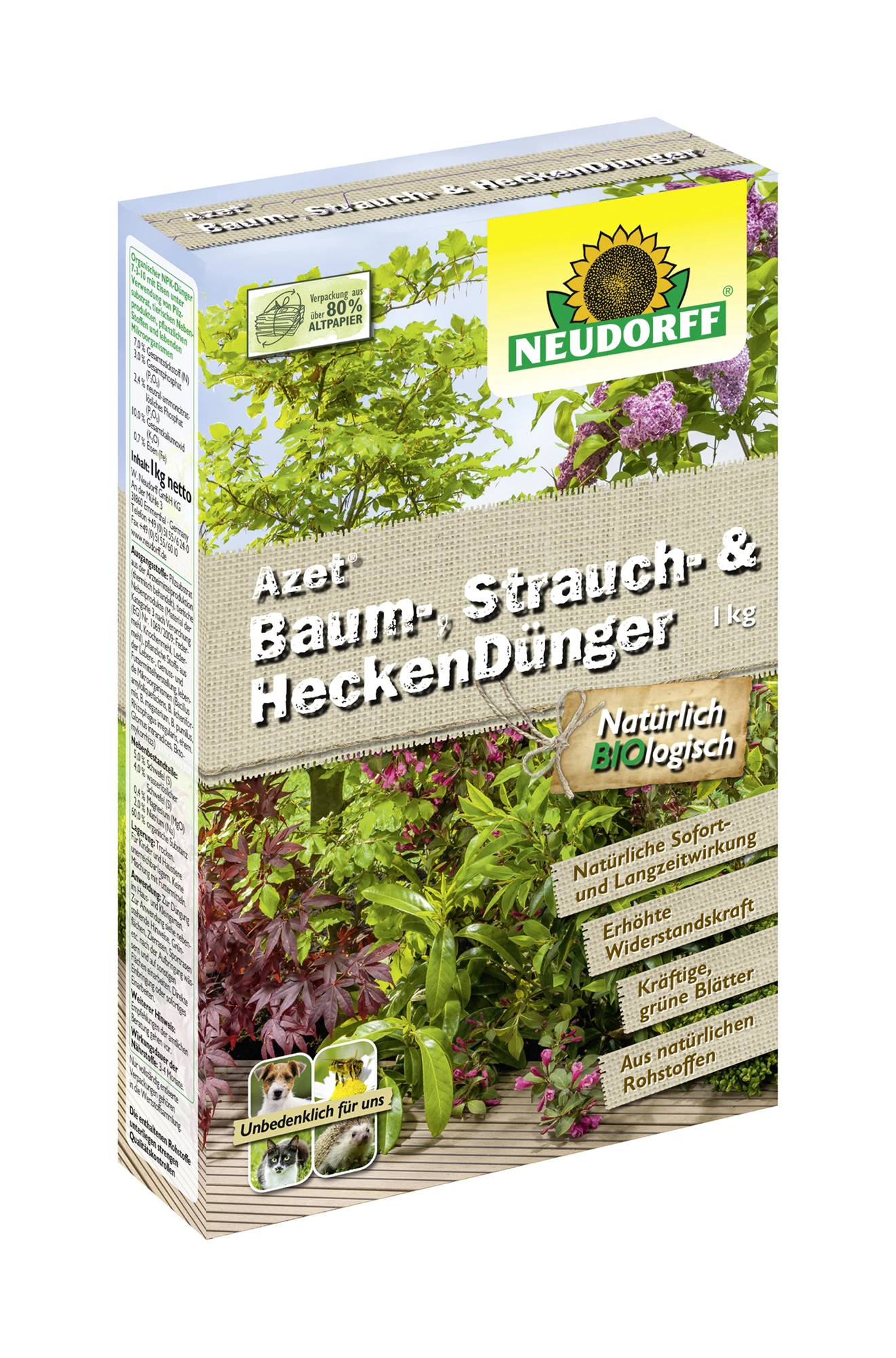 Azet Baum-, Strauch- Und HeckenDünger (1 Kg) | Dünger Von Neudorff 1 Azet Baum-, Strauch- Und HeckenDünger (1 Kg) | Dünger Von Neudorff