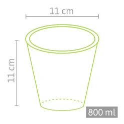 Premium-Saatgut-Düngemittel-Shop -Premium-Saatgut-Düngemittel-Shop 539759 11 x 11 cm Anzuchttoepfe rund 480 Stueck 519 C 2