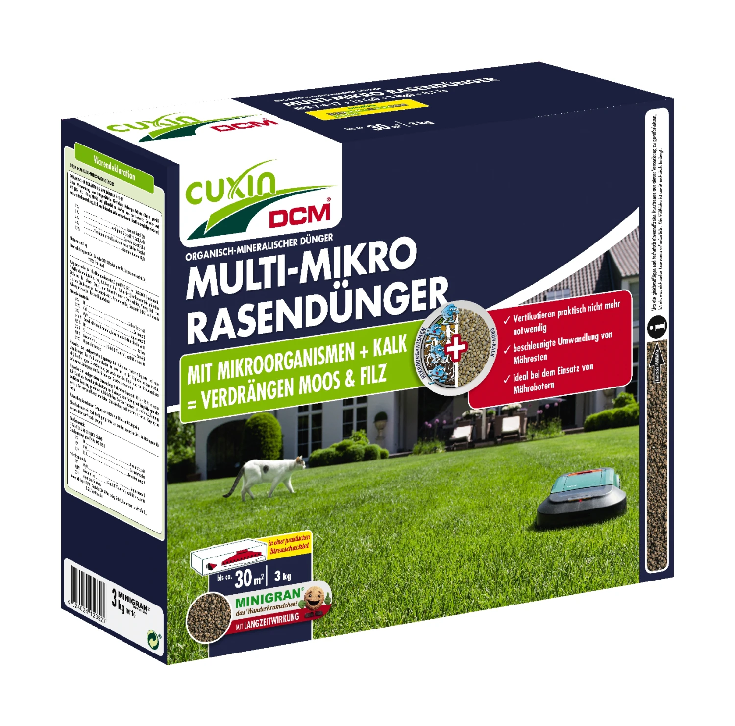 Multi-Mikro Rasendünger (3 Kg) | Rasendünger Von Cuxin DCM 1 Multi-Mikro Rasendünger (3 Kg) | Rasendünger Von Cuxin DCM