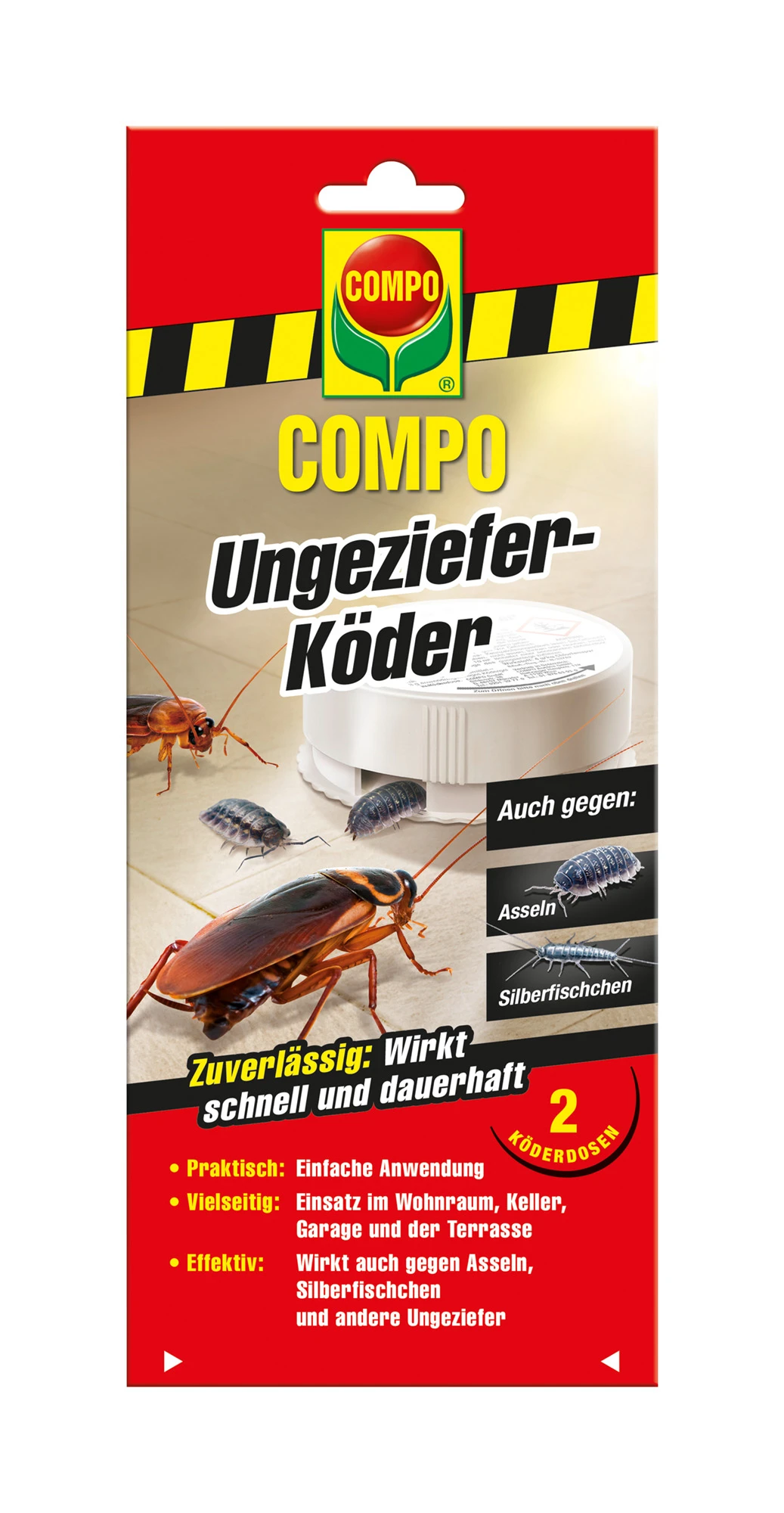 Ungeziefer-Köder (2 Stück) | Fallen Und Fernhaltemittel Von COMPO 1 Ungeziefer-Köder (2 Stück) | Fallen Und Fernhaltemittel Von COMPO