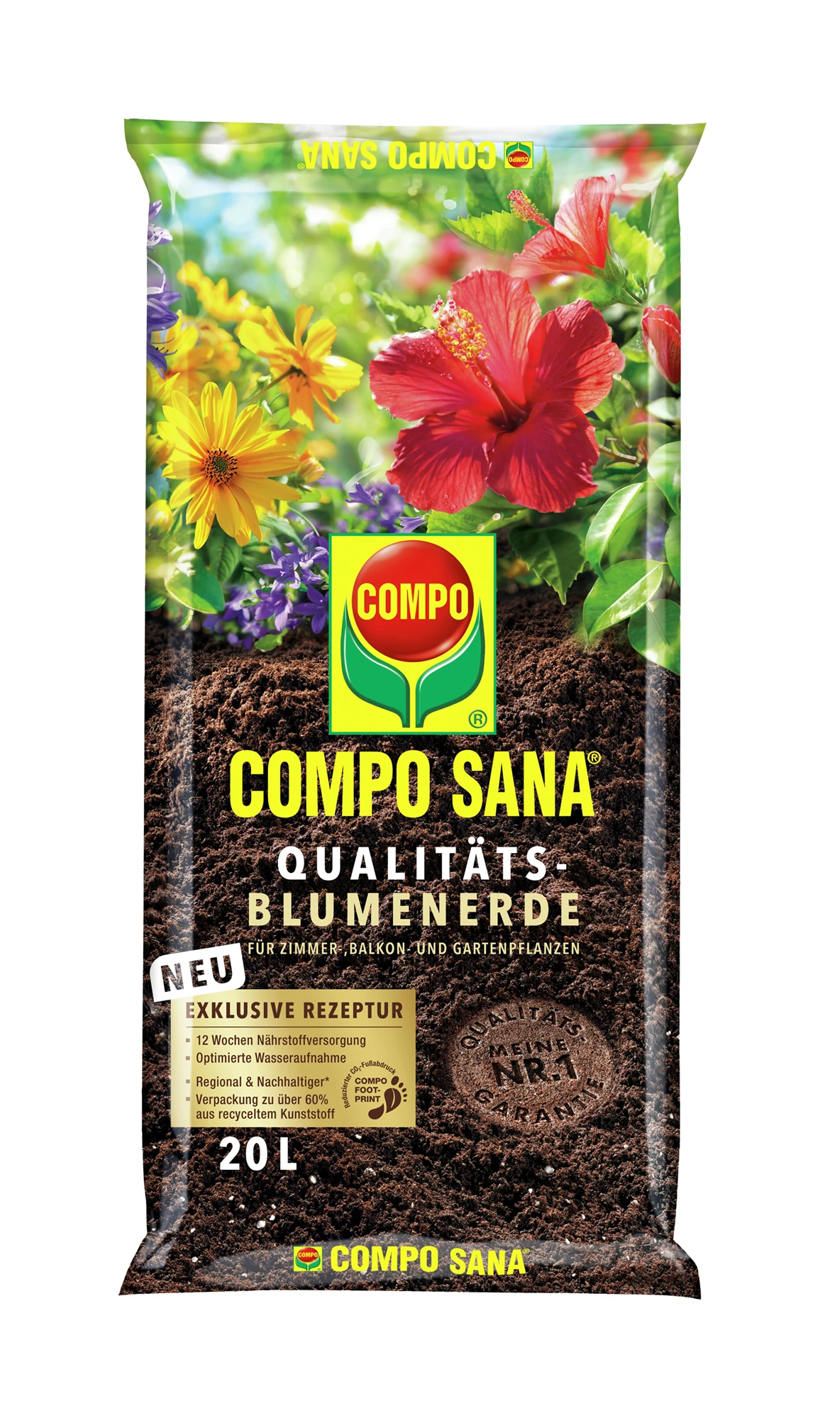 Qualitäts-Blumenerde (20 L) | Erden Von COMPO 1 Qualitäts-Blumenerde (20 L) | Erden Von COMPO