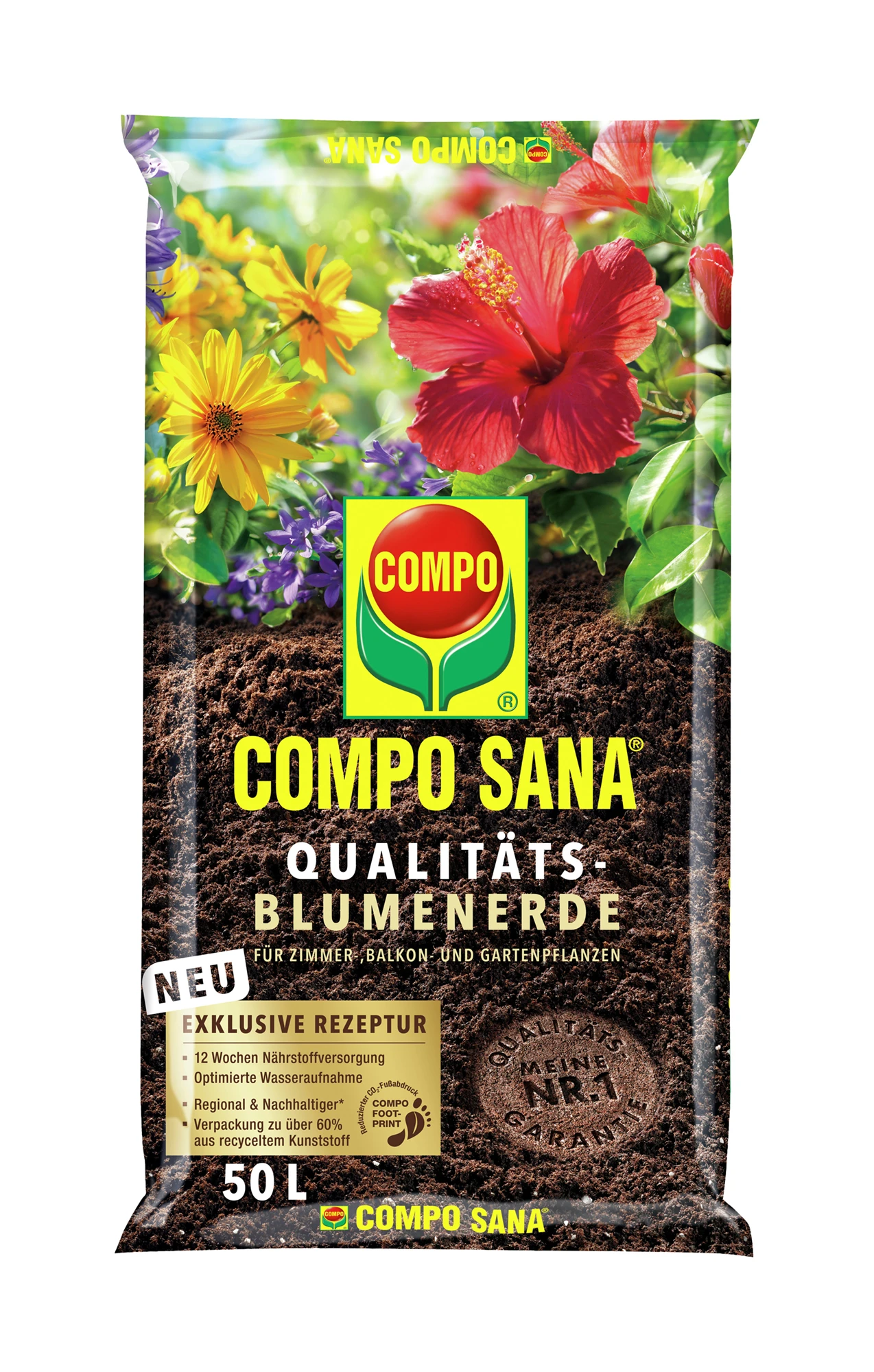 Qualitäts-Blumenerde (50 L) | Erden Von COMPO 1 Qualitäts-Blumenerde (50 L) | Erden Von COMPO