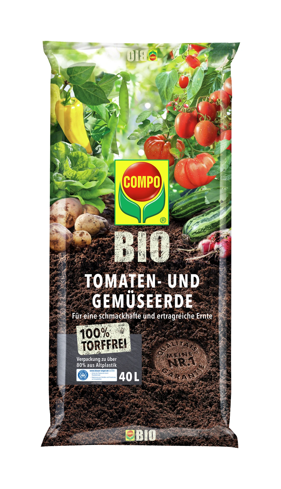 Tomaten- Und Gemüseerde Torffrei (40 L) | Erden Von COMPO 1 Tomaten- Und Gemüseerde Torffrei (40 L) | Erden Von COMPO