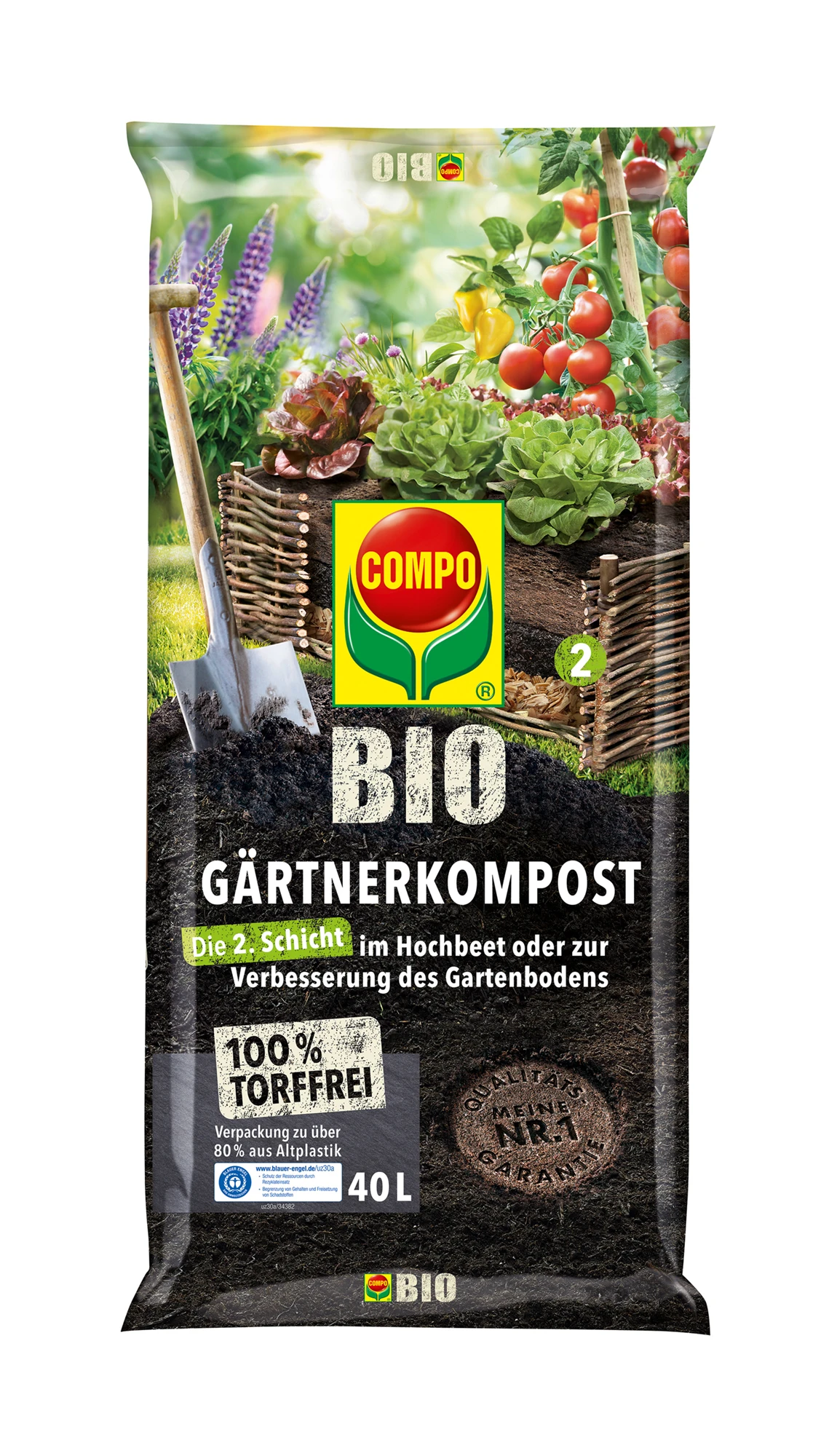 Gärtner-Kompost Torffrei (40 L) | BIO Erden Von COMPO 1 Gärtner-Kompost Torffrei (40 L) | BIO Erden Von COMPO
