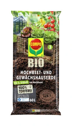 Hochbeet- Und Gewächshauserde Torffrei (60 L) | BIO Erden Von COMPO