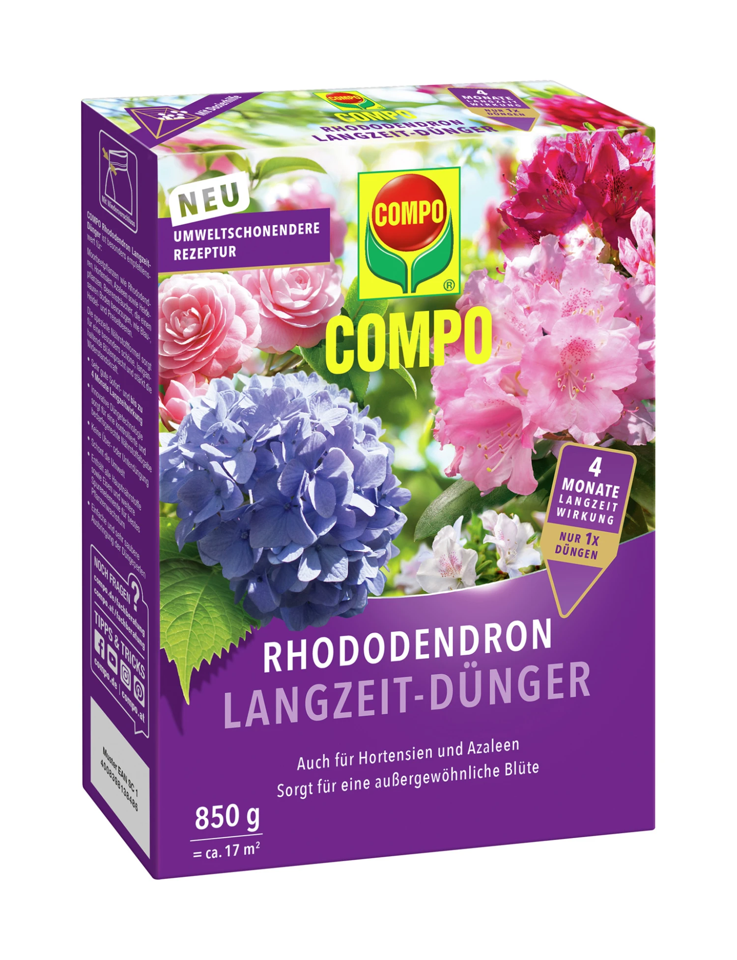 Rhododendron Langzeit-Dünger (850 G) | Dünger Von COMPO 1 Rhododendron Langzeit-Dünger (850 G) | Dünger Von COMPO