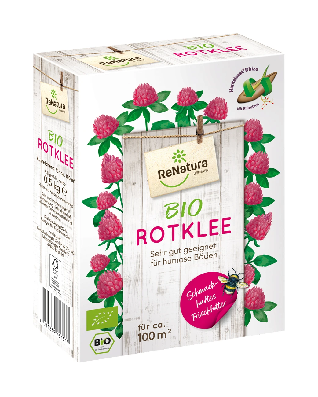 Rotklee MSR (500 G) | BIO Gründünger Von ReNatura 1 Rotklee MSR (500 G) | BIO Gründünger Von ReNatura