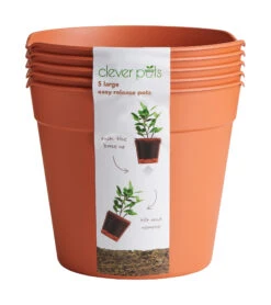 Anzuchttopf Easy Release Groß (5 Stück) | Jungpflanzentöpfe Von Clever Pots -Premium-Saatgut-Düngemittel-Shop 553516 Blumentopf Easy Release gross 5 Stueck 503879 kp 0