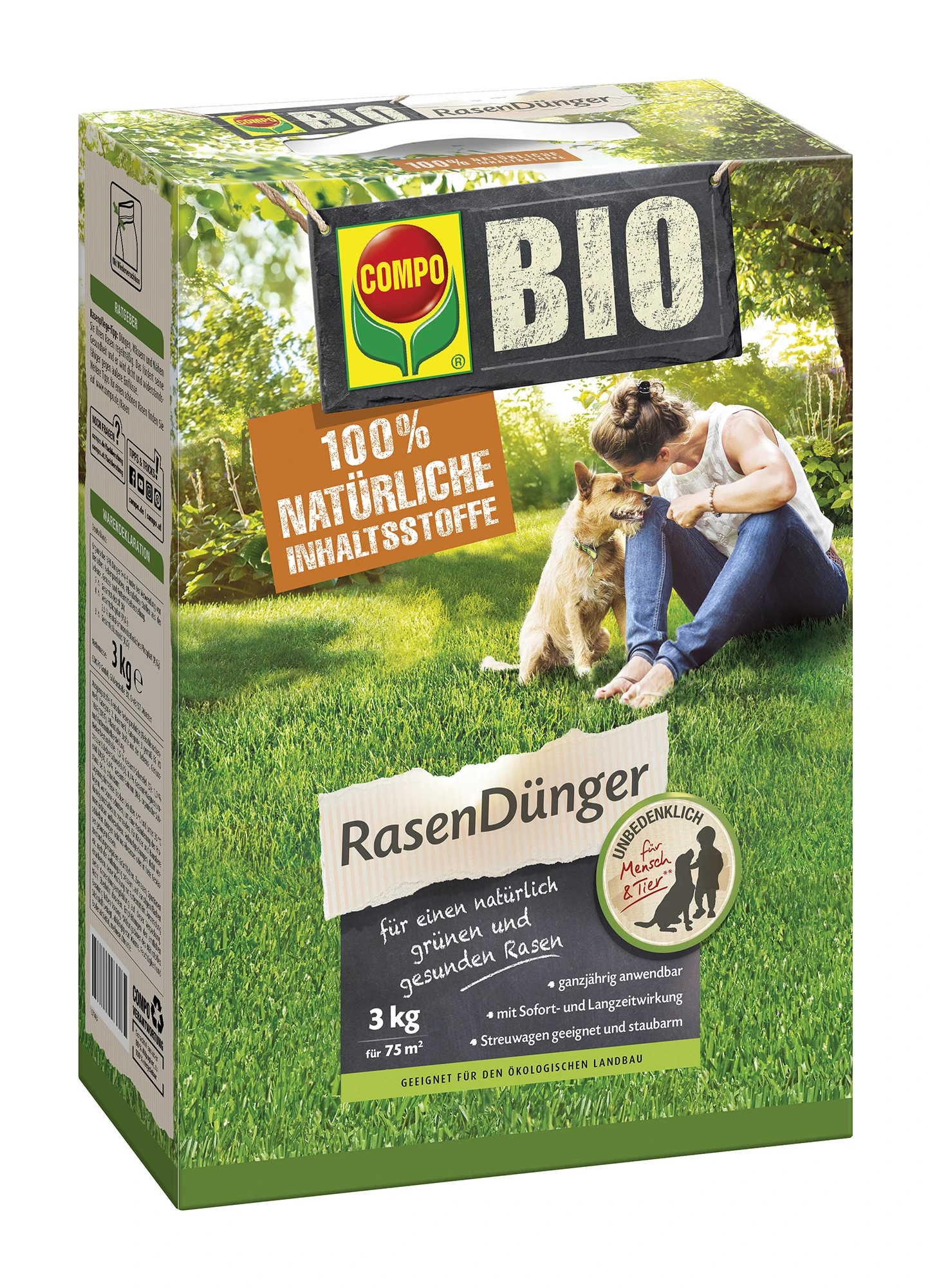 Rasendünger (3 Kg) | BIO Rasendünger Von COMPO 1 Rasendünger (3 Kg) | BIO Rasendünger Von COMPO