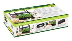 Micro Grow Light Garten | Zimmergewächshaus Von Garland -Premium-Saatgut-Düngemittel-Shop 558806 50 x 20 x 45 cm Micro Grow Light Garten Schwarz G187BEU gl 1