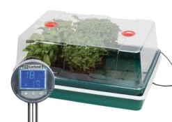 Elektrisches Zimmergewächshaus Mit Temperaturregelung | Zimmergewächshaus Von Garland -Premium-Saatgut-Düngemittel-Shop 558812 59 x 41 x 26 5 cm Elektrisches Zimmergewaechshaus mit Steuerung mit EU Stecker G193EU gl 0