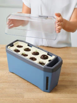 HARRY HERBS Kräutertopf Blau | Kräutertöpfe Von Gusta Garden -Premium-Saatgut-Düngemittel-Shop 560340 HARRY HERBS blau 104B10 gg 1